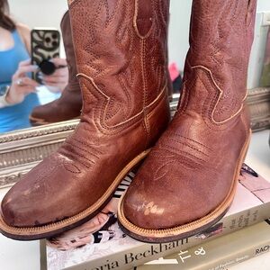 Mikoleon Dirt Kickers Brown Leather Cowboy Boots Size 13/13.5 Western Distressed
